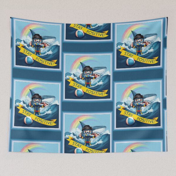 Item preview, Stay Positive Shark Classic T Shirt designed and sold by Sarcasm HQ.