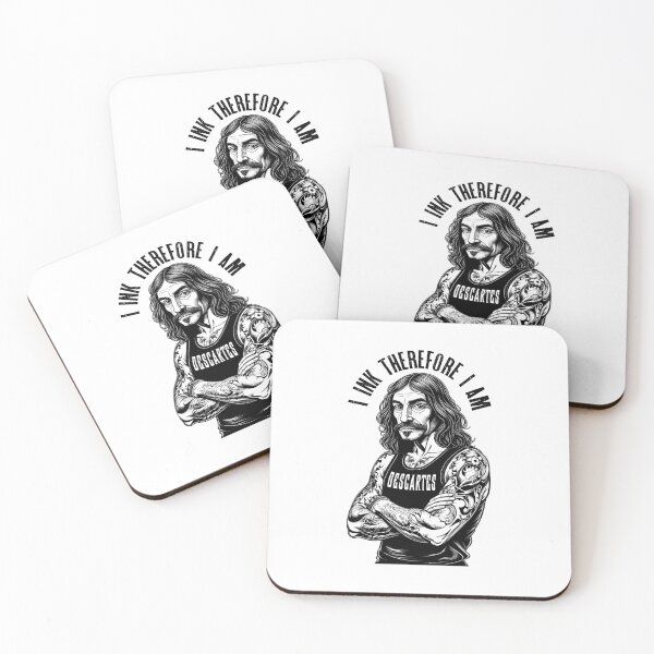 Item preview, Tattoo Philosophy Descartes I Ink Therefore I Am Tattoos designed and sold by GrandeDuc.