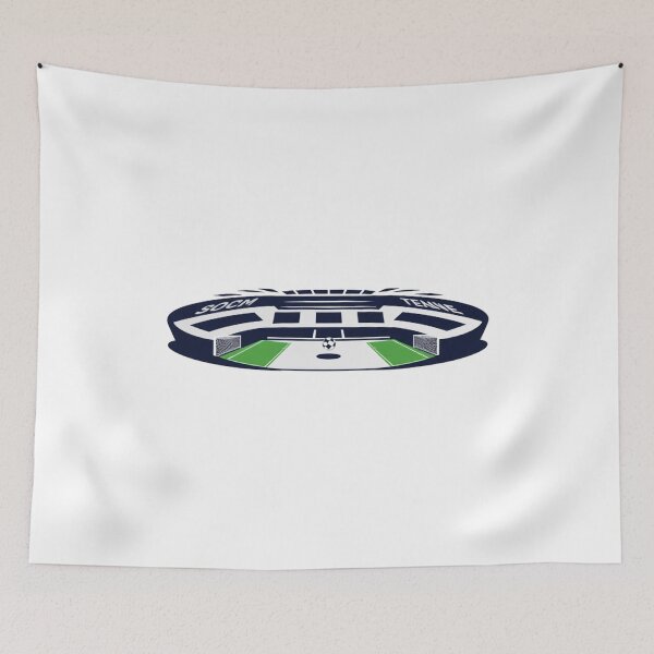 Item preview, Soccer Stadium Logo with Field and Goals Illustration designed and sold by Cloud-Riders.