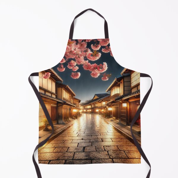 Item preview, Kyoto Hanamikoji Street at Night - Traditional Japanese Townscape designed and sold by NihonKamonScape.