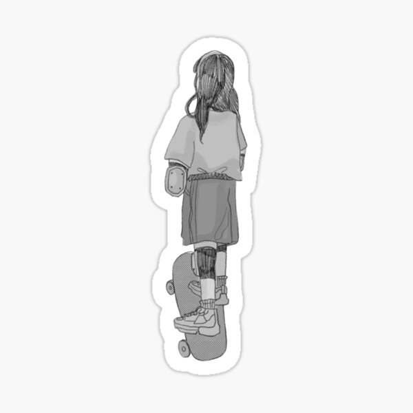Item preview, Skateboarding Girl designed and sold by beamybaby.