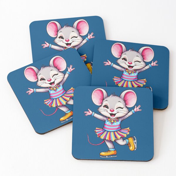 Item preview, Ice Skating Star Mouse designed and sold by SteadyRolling.