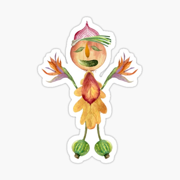 Item preview, Boho Autumn Leaf Onion-Head Character T-Shirt designed and sold by GorinART.