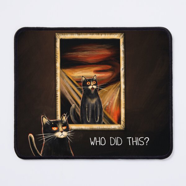 Item preview, Funny meme black cat with picture on the fire designed and sold by Makitsu Neko.
