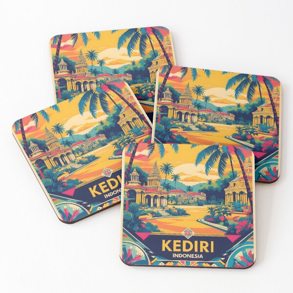 Item preview, Kediri Islands Indonesia Vintage Travel Tourism designed and sold by TravelersGems.
