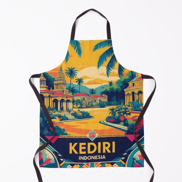 Item preview, Kediri Islands Indonesia Vintage Travel Tourism designed and sold by TravelersGems.