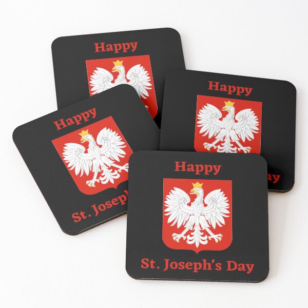Artikelvorschau, Happy St. Joseph's Day - Polnischer Adler auf Wappen entworfen und verkauft von WigOutlet.