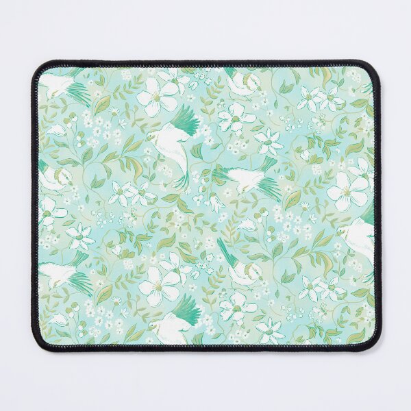Item preview, Teal Avian Whimsy- vintage bird pattern designed and sold by designsbyjenicagoertz.