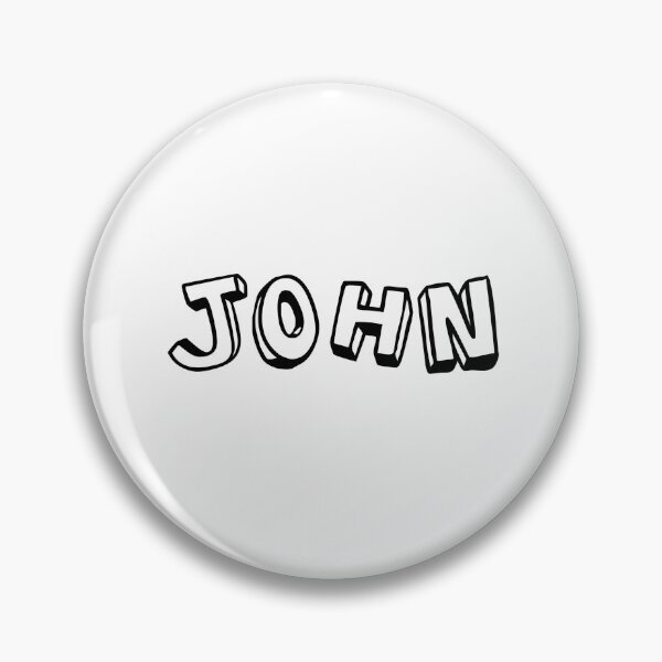 Item preview, typography "John" english name tag sticker  designed and sold by tonylau81.