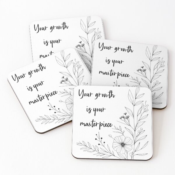 Item preview, Your growth is your masterpiece - Floral Journals designed and sold by Meemaart.