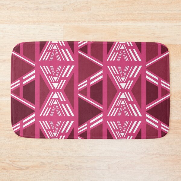 Item preview, African Bogolan pink fabric designed and sold by Wolagno.