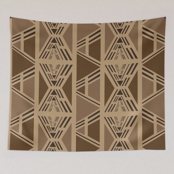 Item preview, African Bogolan fabric brown designed and sold by Wolagno.