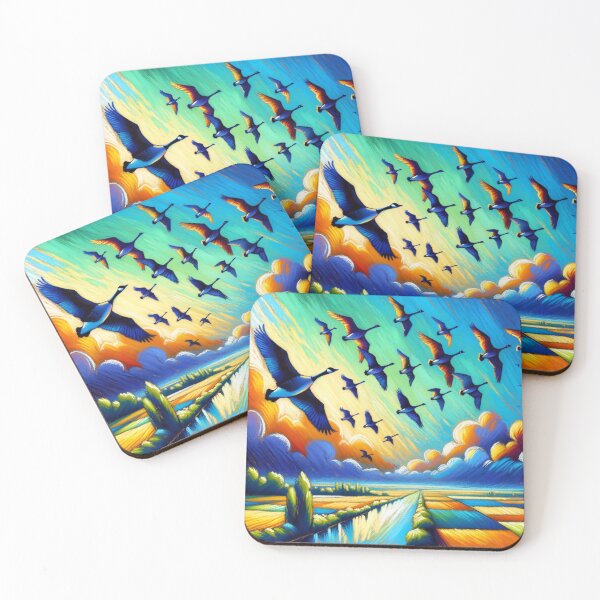 Item preview, Gansos en vuelo designed and sold by M-Y-A-R-T-.