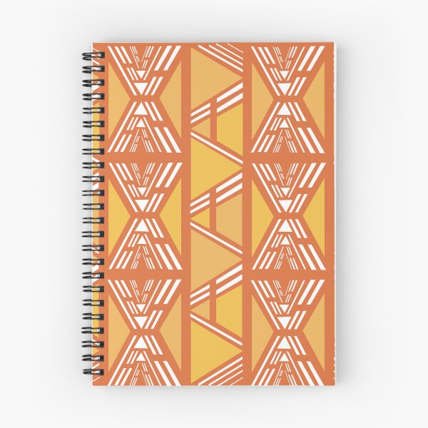 Item preview, Orange Bogolan African Fabric designed and sold by Wolagno.