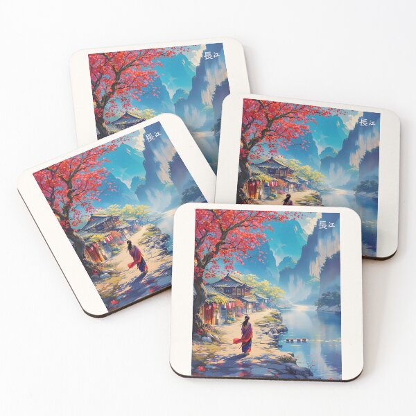 Item preview, Beautiful Asian landscape, river Yangze, China designed and sold by Coolparrotgirl.
