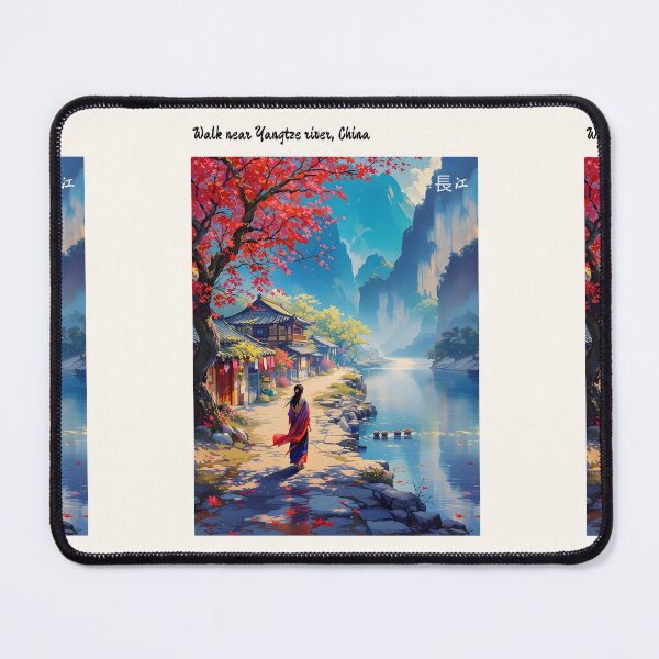 Item preview, Beautiful Asian landscape, river Yangze, China designed and sold by Coolparrotgirl.
