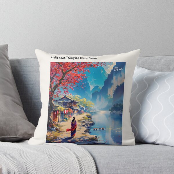 Item preview, Beautiful Asian landscape, river Yangze, China designed and sold by Coolparrotgirl.