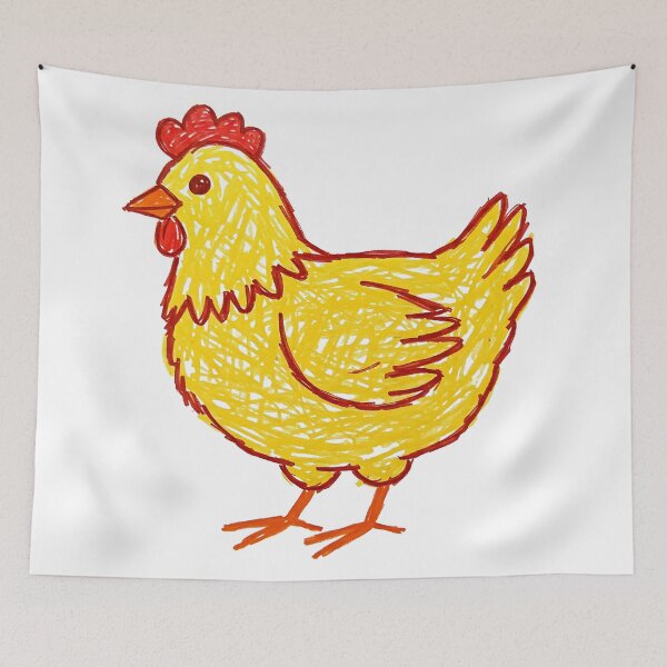 Item preview, Chicken Kids Drawing Style Illustartion designed and sold by aeniSafila.