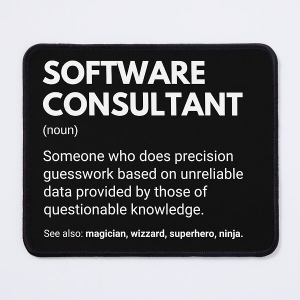 Item preview, Software Consultant Funny Work Definition designed and sold by CuteLovelyDesigns.