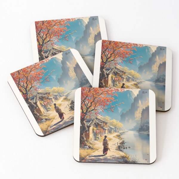Item preview, Beautiful Asian landscape, river Yangze, China designed and sold by Coolparrotgirl.