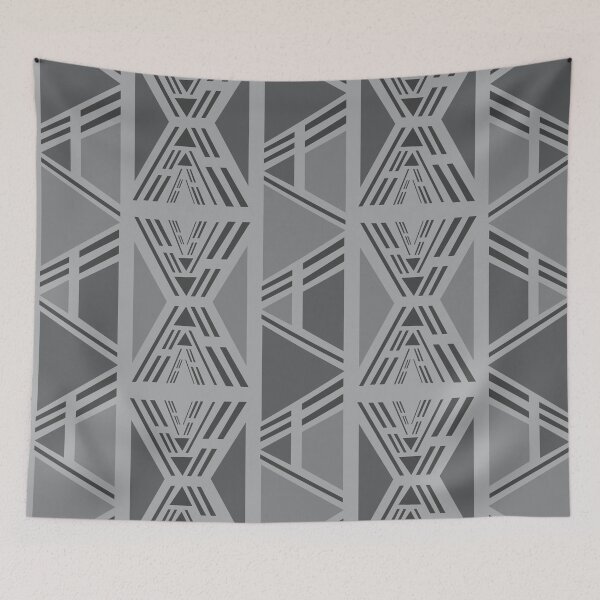 Item preview, African Bogolan Fabric Traditional Grey Fabric designed and sold by Wolagno.