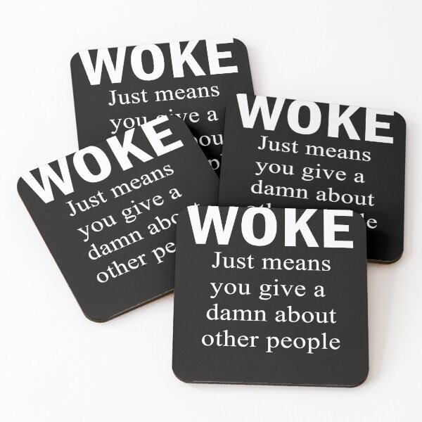 Item preview, Woke Just Means You Give a Damn About Other People designed and sold by anaotradnova.