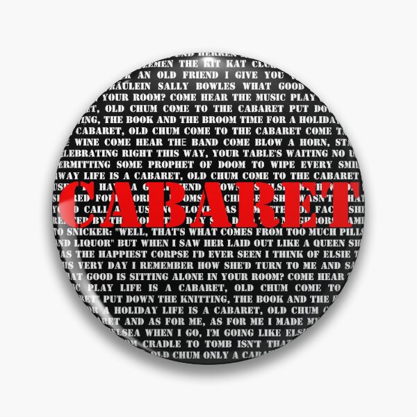Item preview, Cabaret lyrics designed and sold by broadwaygirl142.