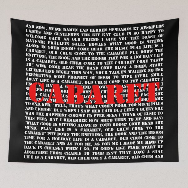Item preview, Cabaret lyrics designed and sold by broadwaygirl142.