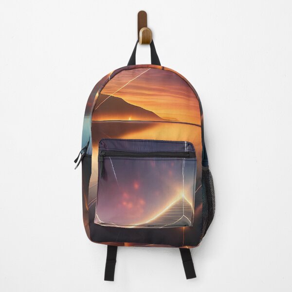 Item preview, Magical Sunset Lake | Sacred Geometry Landscapes designed and sold by monkeybusiness.pt.