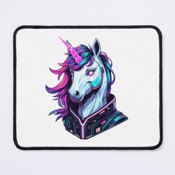Item preview, Neon Cyber Unicorn - Glitch-Inspired designed and sold by zoughlal.