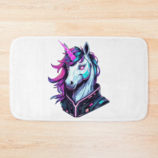 Item preview, Neon Cyber Unicorn - Glitch-Inspired designed and sold by zoughlal.