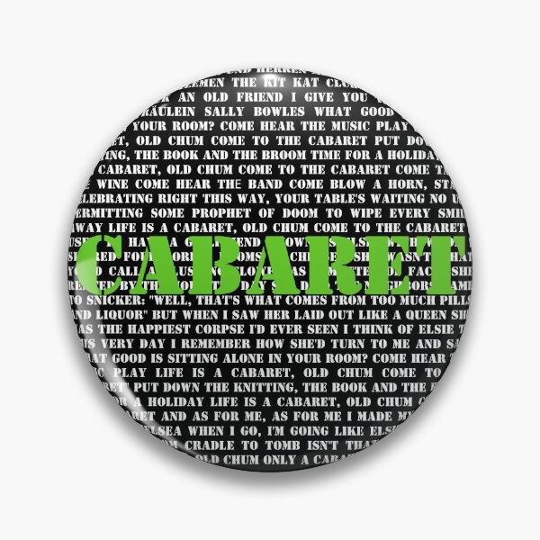 Item preview, Cabaret lyrics designed and sold by broadwaygirl142.