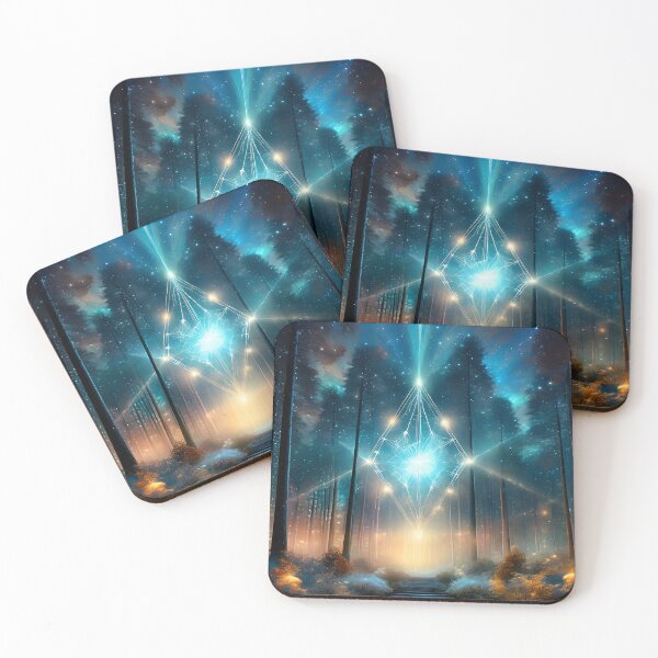 Item preview, Diamond Fireflies Forest | Sacred Geometry Landscapes designed and sold by monkeybusiness.pt.