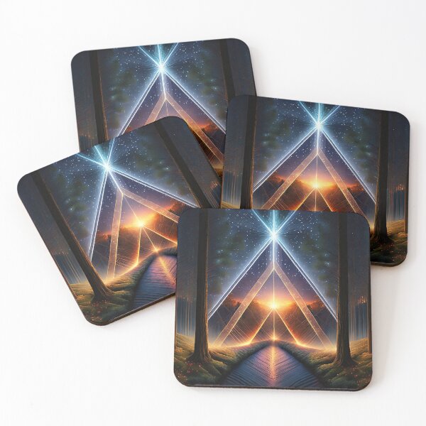 Item preview, Magical Triangle Forest Path | Sacred Geometry Landscapes designed and sold by monkeybusiness.pt.