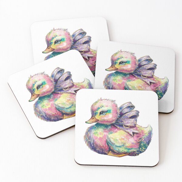 Artikelvorschau, Bunte Ente Ostern Aquarell entworfen und verkauft von MadCatPrints.