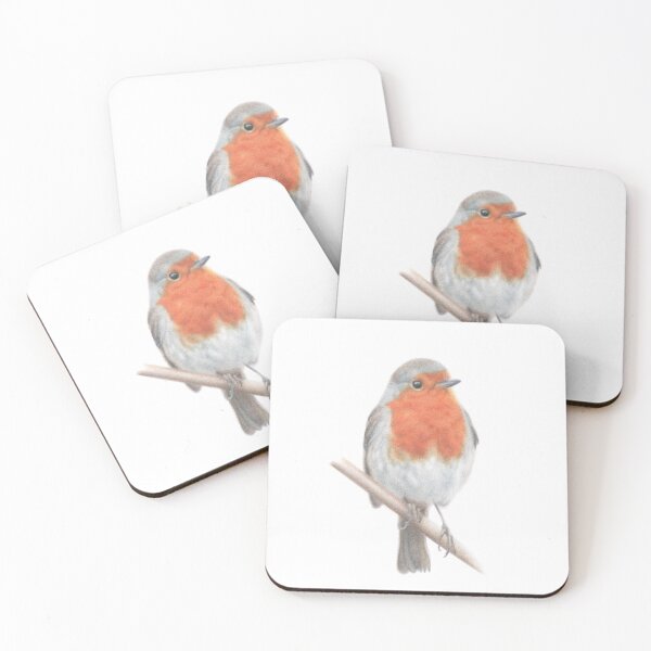 Item preview, Robin perching on branch designed and sold by Grey Heron Images.