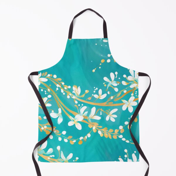 Item preview, Golden Vines on Turquoise designed and sold by Glam-OOTD.