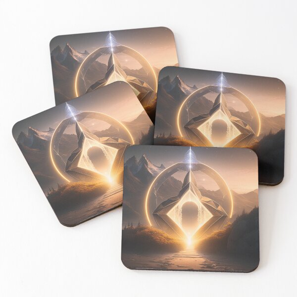 Item preview, Golden Portal | Sacred Geometry Landscapes designed and sold by monkeybusiness.pt.