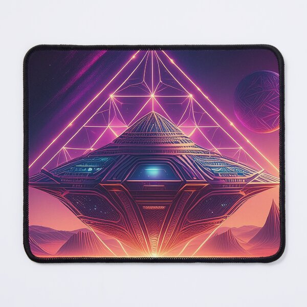 Item preview, Alien Spacecraft Sunset | Sacred Geometry Landscapes designed and sold by monkeybusiness.pt.
