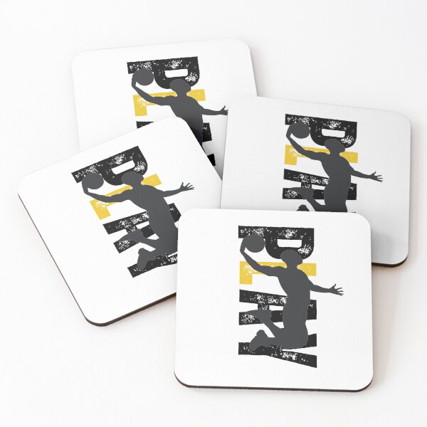 Item preview, Play Basketball Quote Black & Yellow designed and sold by Radgraphic.