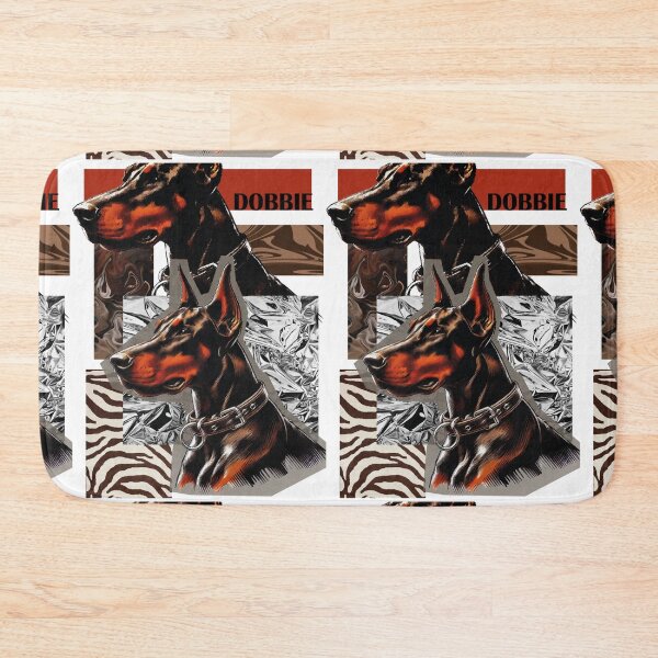 Item preview, Modern and Textured Collage Doberman Design with Streetwear Aesthetics designed and sold by Brushlight Studio.