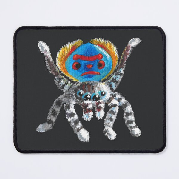 Item preview, Peacock spider created with acrylic paints no background designed and sold by alina-k-design.