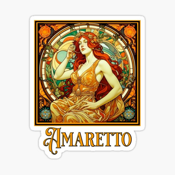 Item preview, Art Nouveau Amaretto  designed and sold by HolidayBug.