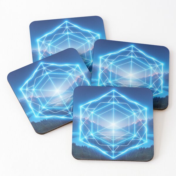 Item preview, Forest and Mountains Blue Portal | Sacred Geometry Landscapes designed and sold by monkeybusiness.pt.