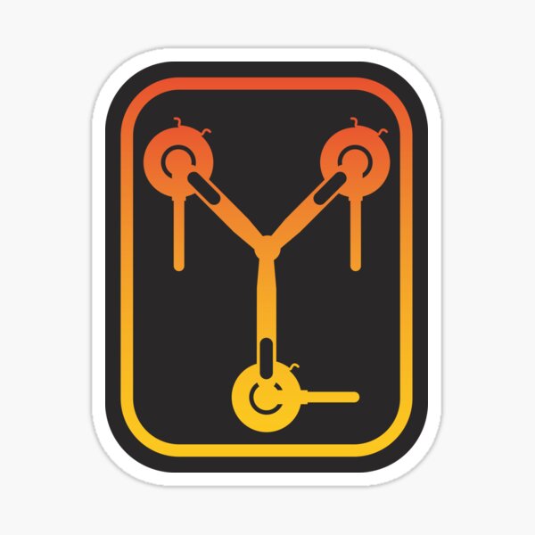 Flux Capacitor (No A.I.) Sticker