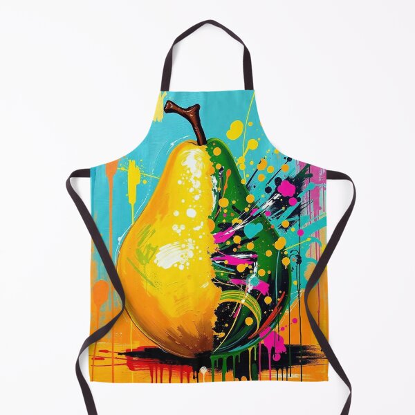 Item preview, Exploding Pear – Abstract Expressionist Fruit Art designed and sold by Wesira.