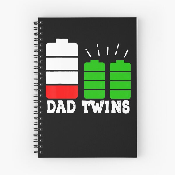 Item preview, Funny Tired Dad Of Twins Low Battery T-Shirt designed and sold by StreetArtPro.