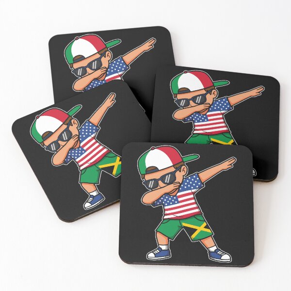 Artikelvorschau, Lustiges jamaikanisches amerikanisches italienisches Jungen-Dabbing-Flaggen-patriotisches Geschenk für Jungen entworfen und verkauft von JUSTBEELEGANT.