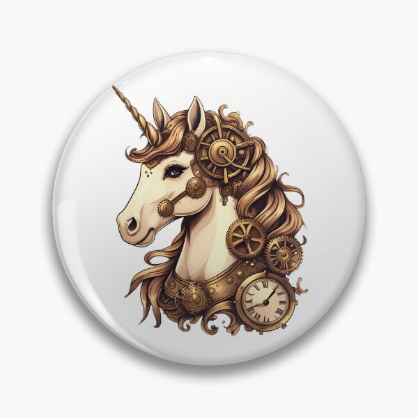 Item preview, Steam Punk Unicorn - Gear-Fused Wonder designed and sold by zoughlal.