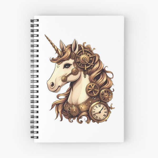 Item preview, Steam Punk Unicorn - Gear-Fused Wonder designed and sold by zoughlal.